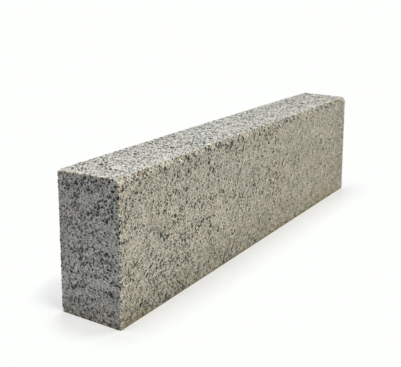 Bordură Granit Grey fiamat, Bizot 1L 1 cm, cod GRN-117, 60 × 8 × 20 H cm, granit natural
