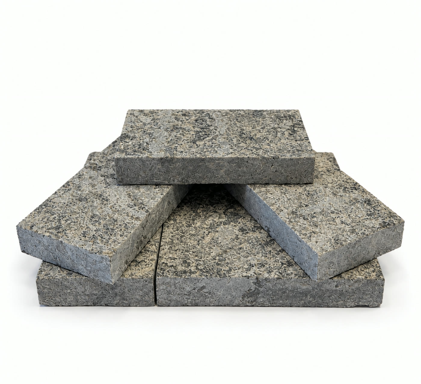 Piatră Granit Labro Extra Fațetat 4 laterale, suprafață fiamat, cod GRN-111, 20 × 10 × 3 cm, granit natural