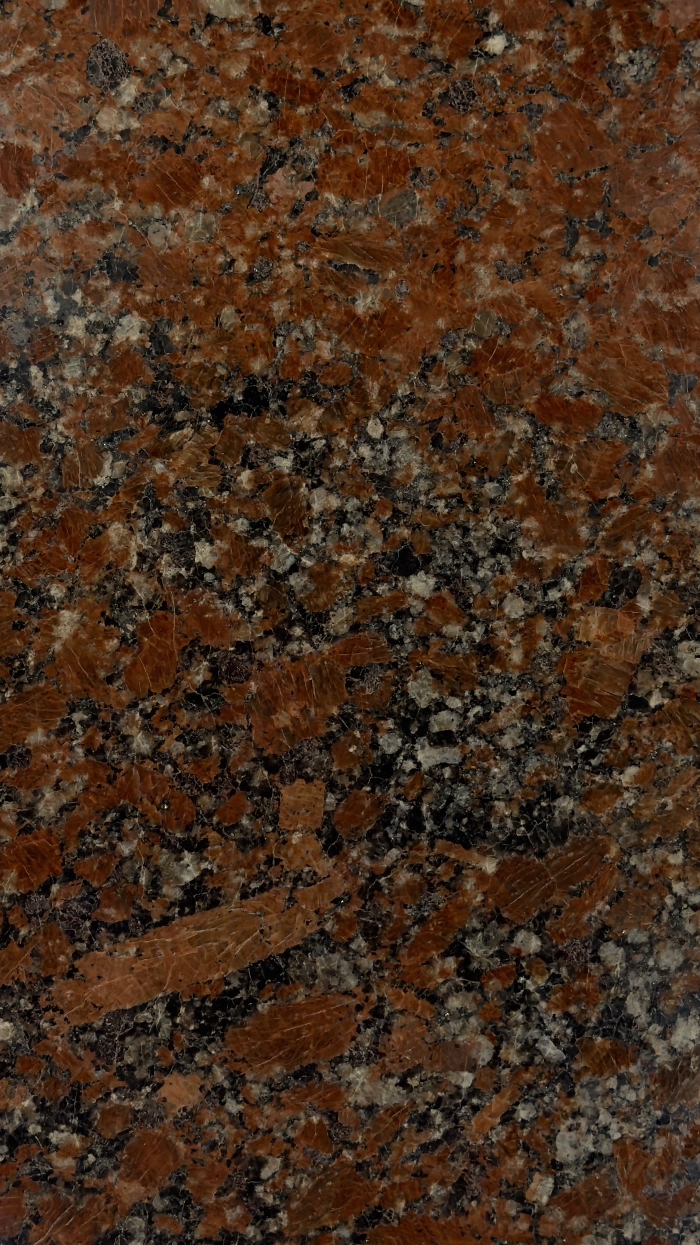 Piatră Granit Rosso Santiago Fațetat 4 laterale, suprafață polisat, cod GRN-116, 60 × 30 × 2 cm, granit natural